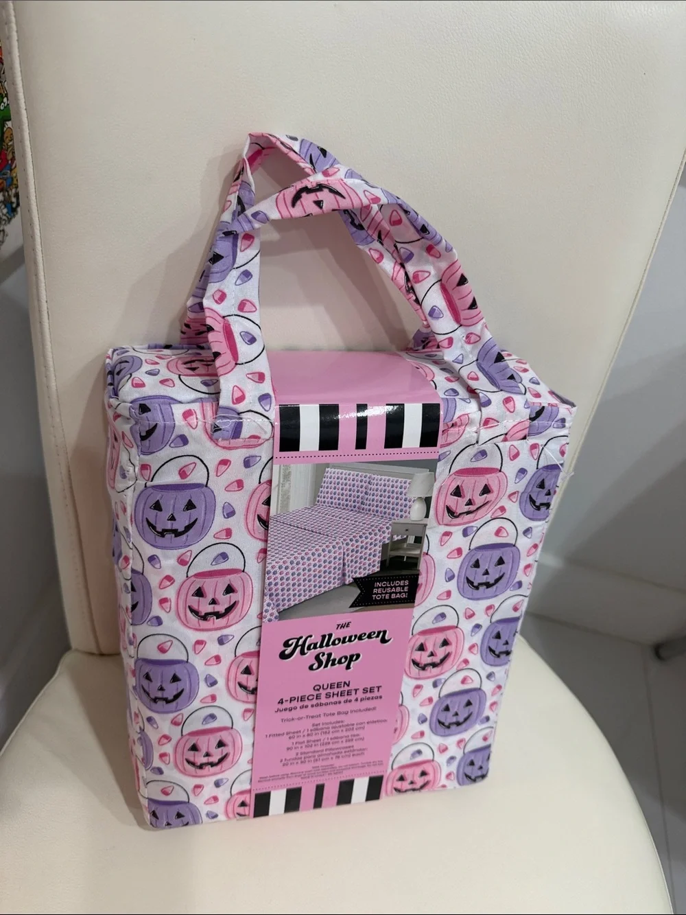 The Halloween Shop White/Pink & Purple 
